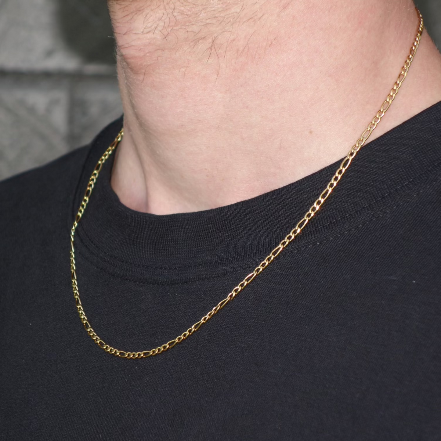 Gold Figaro Chain 3mm
